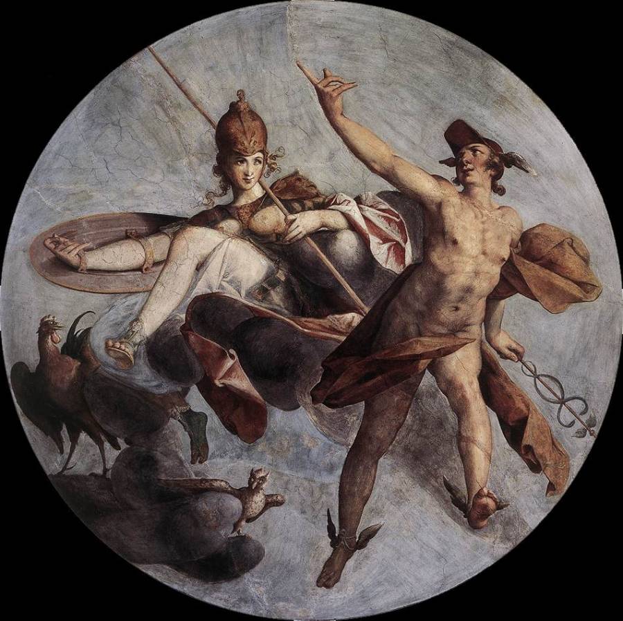 Spranger Bartholomaeus - Hermes et Athena.jpg